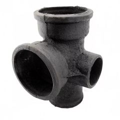 Крестовина чугунная 2-х плоскостная левая 100 х 100 х 50, фото  - Метэкс