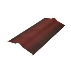 Ондулин конек черепица  красный, фото  - Метэкс