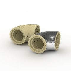 Скорлупа ППУ отвод 90 гр. 108х60мм, фото  - Метэкс