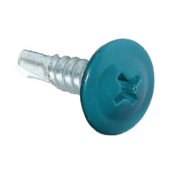 Саморез с прессшайбой сверло 4,2х19 (5021) морская волна, фото  - Метэкс