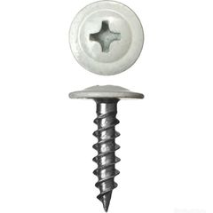 Саморез с прессшайбой острый 4,2х16 (9003) сигнально белый, фото  - Метэкс