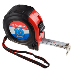 Рулетка 10 м х 25 мм обрезиненный корпус ЗУБР 34056-10-25, фото  - Метэкс