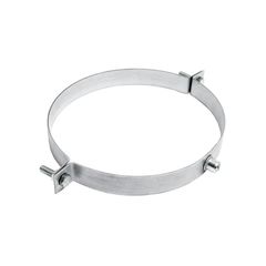 Хомут для воздуховода без уплотнителя 250 мм М8, фото  - Метэкс