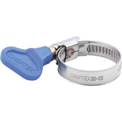 Хомут червячный "бабочка" 16-28 мм, фото  - Метэкс