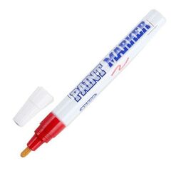 Маркер по металлу красный, фото  - Метэкс