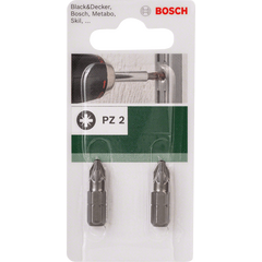 Бита PZ2 25 мм 2 шт XH DIY BOSCH 2609255923, фото  - Метэкс