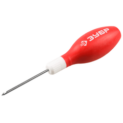 Шило сапожное эргономичная обрезиненная рукоятка длина 60 мм d 3 мм ЗУБР 09570-3, фото  - Метэкс