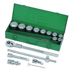 Набор торцевых головок 3/4" 15 предметов SATA 09015, фото  - Метэкс