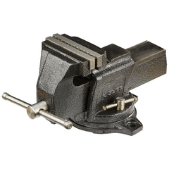 Тиски слесарные 125 мм индустриальные с поворотным механизмом и наковальней ЗУБР 32703-125, фото  - Метэкс