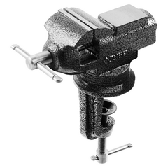 Тиски слесарные 60 мм с поворотным механизмом и наковальней для точных работ ЗУБР 32485, фото  - Метэкс