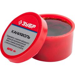 Канифоль для паяльных работ пластиковая банка 20 г ЗУБР 55470-020, фото  - Метэкс