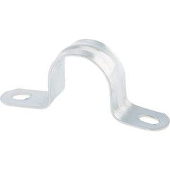 Скоба металлическая двухлапковая 60-63 мм, фото  - Метэкс