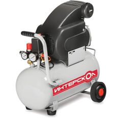 Компрессор прям. привод масляный (1,5 кВт, 200л/мин, 25л, 220В) ИНТЕРСКОЛ КВ-200/25 (281.1.0.00), фото  - Метэкс