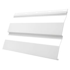 Сайдинг корабельная доска 228(255) 0,5 RAL 9003 сигнально-белый, фото  - Метэкс