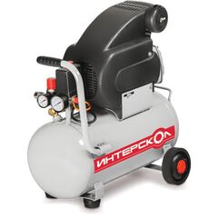 Компрессор прям. привод масляный (1,8 кВт, 240л/мин, 25л, 220В) ИНТЕРСКОЛ КВ-240/25 (282.1.0.00), фото  - Метэкс