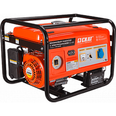 Генератор бенз. (3,2 - 3,5 кВт, 220 В, 15л, электростартер) СКАТ УГБ-3200Е (00000018210), фото  - Метэкс