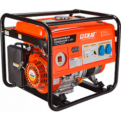 Генератор бенз. (4 - 4,3 кВт, 220 В, 15л, ручной стартер) СКАТ УГБ-4000 (00000007935), фото  - Метэкс
