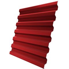 Профнастил С-21 0,5 1,051 RAL 3003 рубин, фото  - Метэкс