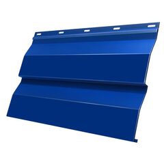 Сайдинг корабельная доска 228(255) 0,5 RAL 5005 синий, фото  - Метэкс