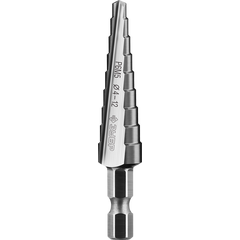 Сверло ступенчатое 4-12 мм 9 ступеней Р6М5 ЗУБР 29670-4-12-9, фото  - Метэкс