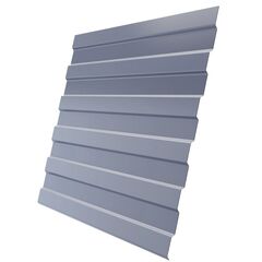 Профнастил С-8 0,5 1,20 RAL 7004 серый, фото  - Метэкс