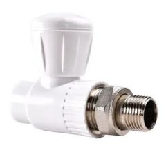 Кран шаровой прямой для отопления PPR 25х3/4 НР FERAT шар из нерж.ст. FNS2534NR, фото  - Метэкс