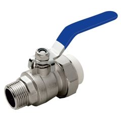 Кран шаровой разборный комбинированный НР PPRF 20x1/2 FERAT шар из нерж.ст. FRN3002012NS, фото  - Метэкс