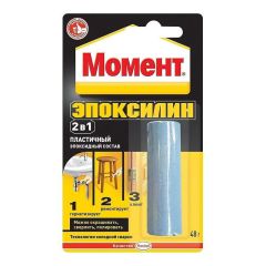 Клей Момент холодная сварка Эпоксилин 2 в 1 эпоксидный состав 48 г, фото  - Метэкс