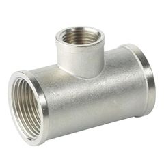 Тройник никель переходной 20х15х20 (3/4"x1/2"x3/4") г/г/г, фото  - Метэкс