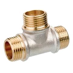 Тройник никель переходной 20х15х20 (3/4"x1/2"x3/4") ш/ш/ш, фото  - Метэкс