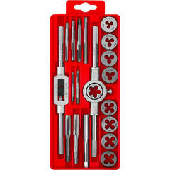 Набор метчиков и плашек 20 предметов 9ХС ЗУБР 2810-Н20_z01, фото  - Метэкс