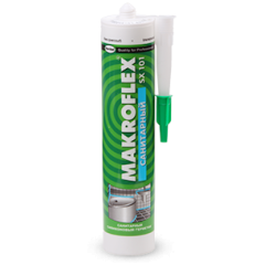 Герметик MAKROFLEX SX101 силиконовый санитарный прозрачный 290мл, фото  - Метэкс