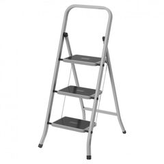 Стремянка 3 ступени широкие с резиновыми ковриками СИБРТЕХ 97868, фото  - Метэкс