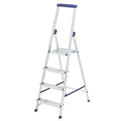 Стремянка 4 ступени алюминиевая с органайзером "Универсал" Сибртех 97894, фото  - Метэкс