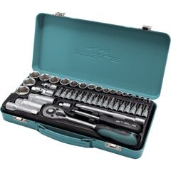 Набор торцевых головок 1/4" и 3/8" с трещоткой 44 предмета STELS 13575, фото  - Метэкс