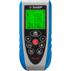 Дальномер лазерный (дальн. 50 м погрешн. 2 мм класс 2) ДЛ-50 С ЗУБР 34933_z01, фото  - Метэкс