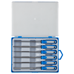 Набор надфилей двухкомпонентная ручка насечка 2-бархатная 100 мм 6 шт ЗУБР 16020-2-H6, фото  - Метэкс