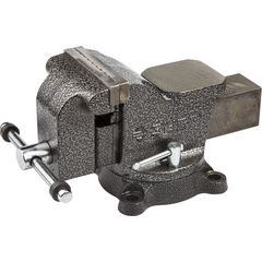 Тиски слесарные 100 мм с поворотным механизмом ЗУБР 3258-100, фото  - Метэкс