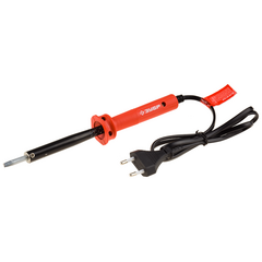 Паяльник 60 Вт пластиковая рукоятка жало клин ЗУБР 55400-60, фото  - Метэкс