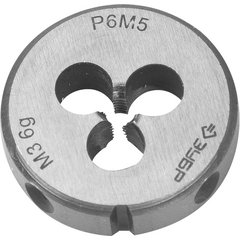 Плашка машинно-ручная М3 х 0.5 мм Р6М5 ЗУБР 4-28023-03-0.5, фото  - Метэкс