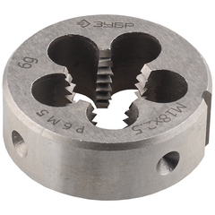 Плашка машинно-ручная М18 х 2.5 мм Р6М5 ЗУБР 4-28023-18-2.5, фото  - Метэкс