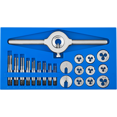 Набор метчиков и плашек 31 предмет 9ХС ЗУБР 28109-Н31, фото  - Метэкс