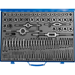 Набор метчиков и плашек 110 предметов Р6М5 ЗУБР 28110-Н110, фото  - Метэкс