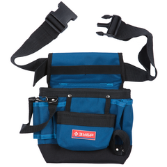 Сумка-пояс одинарная 9 карманов держатель для молотка ЗУБР 38632, фото  - Метэкс