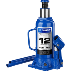 Домкрат гидравлический бутылочный (12 т, 228-467 мм) ЗУБР 43060-12_z01, фото  - Метэкс