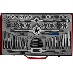 Набор метчиков и плашек 65 предметов 9ХС ЗУБР 28118-Н65_z01, фото  - Метэкс