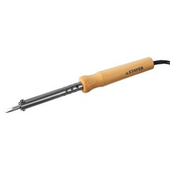 Паяльник 60 Вт с деревянной рукояткой и долговечным жалом клин STAYER 55310-60, фото  - Метэкс