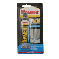 Герметик Момент Гермент силиконовый для окон прозрачный 85 мл, фото  - Метэкс
