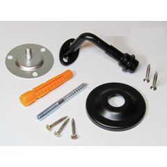 Опора для перил НОЭЗ ОП-75-3-S черный матовый, фото  - Метэкс