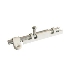 Задвижка накладная ЗТ-82 белый/цинк, фото  - Метэкс